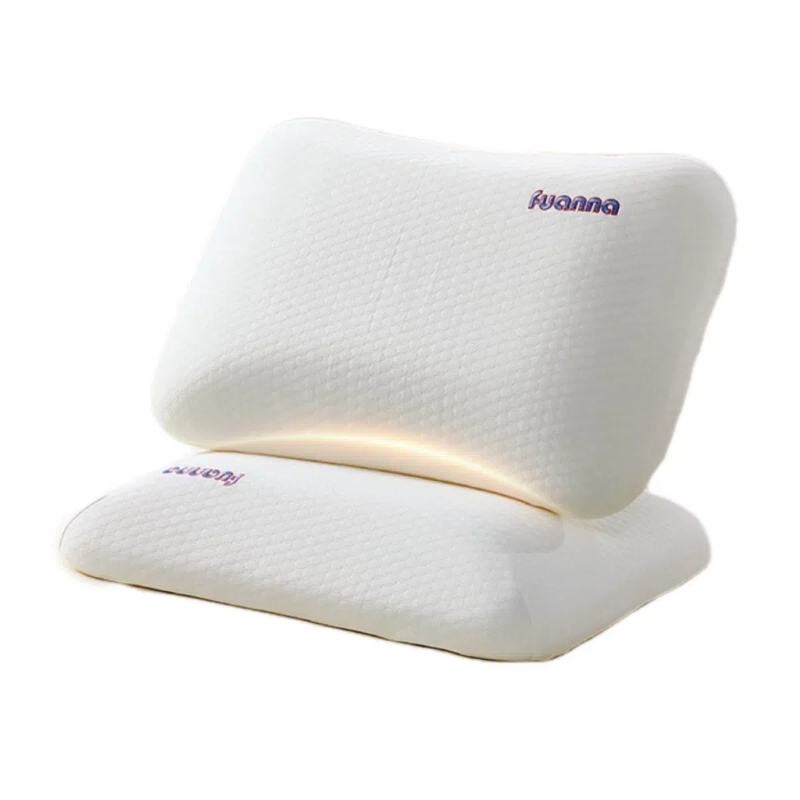 富安娜 解压舒眠柔软慢回弹深度睡眠抑菌舒压护颈 低枕芯 60*40*7cm（个） 象牙色